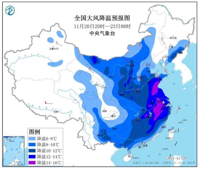 12月10日全国低温实时监测报告，寒潮来袭，全国气温骤降